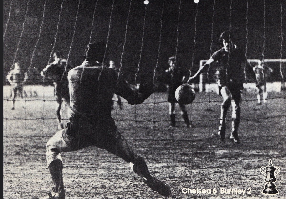 Theleaguemag's tweet photo. Kenny Swain scores from the penalty spot for Chelsea against Burnley https://t.co/oMx8bb76dQ
