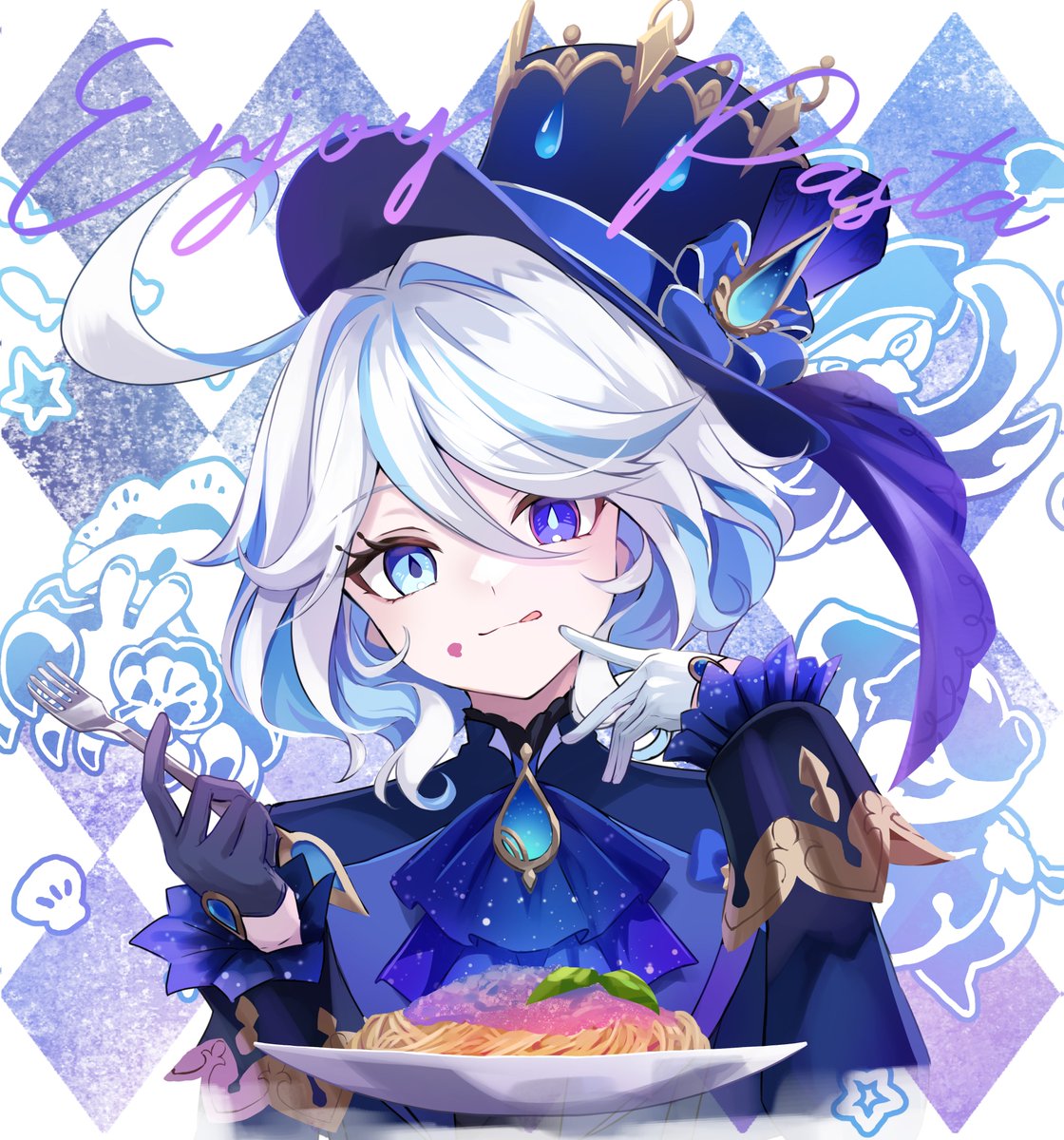 crerp's tweet photo. #世界パスタデー　Googleにもパスタの人と認定されたフリーナ様🎉めでてぇ https://t.co/7CpjhYbv3p