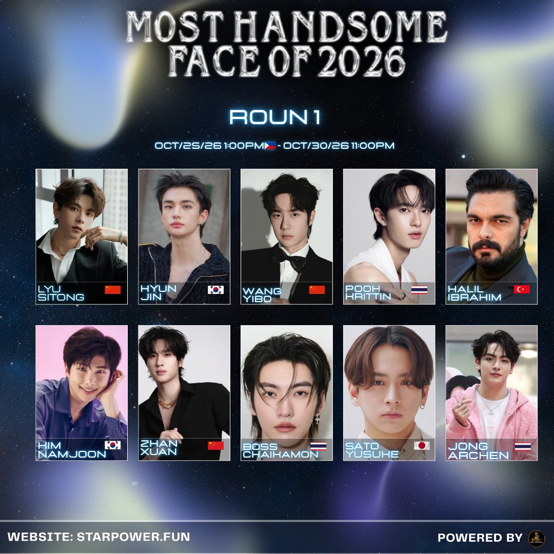 StatsPollAwards's tweet photo. 👑 VOTING IS OPEN — Most Handsome Face 2026
 
🗳️ Round 1: Oct 25–30, 11PM 🇵🇭
✅ Vote multiple times daily
⏰ Free votes reset at midnight PH time
 
🔗 Vote now: https://t.co/ZWdN080wHA
 
Every vote counts! 🔥
 
#StarPower #MostHandsomeFace2026 #StatsPollAwards https://t.co/jcahWc6rS1