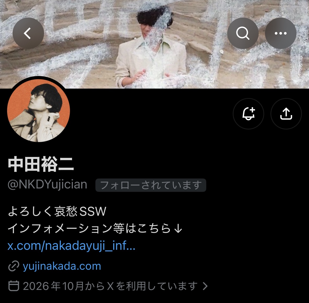 nakadayuji_info's tweet photo. 【本人アカウントOPEN🎊】

このたび中田裕二本人の
公式Xアカウント公開されました☺︎
@NKDYujician

なおこちらのアカウントは
スタッフによるインフォメーションアカウント
としてこれまでどおり継続しますので
引き続きよろしくお願いいたします🙏

#中田裕二 https://t.co/3y610s9HVk