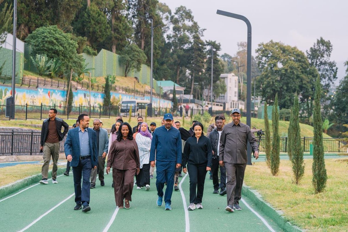 AbiyAhmedAli's tweet photo. Today, we inaugurate the Kechene–Ambassador–Gihon– Irreecha–Bambis Riverside Development, a 351-hectare, 10-kilometer corridor advancing our vision of a modern, green, and inclusive Addis Ababa.

With pedestrian walkways, cycling lanes, and integrated transport infrastructure, this development creates a more accessible and liveable urban environment. Its children’s playgrounds, plazas and amphitheaters, sports facilities, and eight fountains and water features offer new spaces for recreation, social interaction, and community life. Parking facilities and eight electric vehicle charging centres, capable of charging over 100 vehicles simultaneously, further strengthen its modern infrastructure.

Through river management, soil and water conservation, and riverside green spaces, we are bringing environmental restoration together with urban transformation. Equally important, we are expanding economic opportunities. A dedicated market centre enables residents who previously lived along the river corridor to produce, display, and sell handicrafts, while an agricultural produce mall connects agricultural producers with markets.

Our vision is to build a city that is not only beautiful but also productive and inclusive; a city that serves its people today and generations to come!