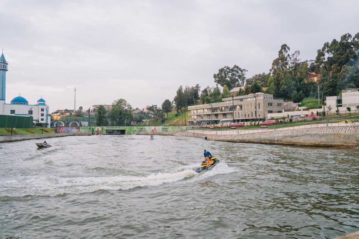 AbiyAhmedAli's tweet photo. Today, we inaugurate the Kechene–Ambassador–Gihon– Irreecha–Bambis Riverside Development, a 351-hectare, 10-kilometer corridor advancing our vision of a modern, green, and inclusive Addis Ababa.

With pedestrian walkways, cycling lanes, and integrated transport infrastructure, this development creates a more accessible and liveable urban environment. Its children’s playgrounds, plazas and amphitheaters, sports facilities, and eight fountains and water features offer new spaces for recreation, social interaction, and community life. Parking facilities and eight electric vehicle charging centres, capable of charging over 100 vehicles simultaneously, further strengthen its modern infrastructure.

Through river management, soil and water conservation, and riverside green spaces, we are bringing environmental restoration together with urban transformation. Equally important, we are expanding economic opportunities. A dedicated market centre enables residents who previously lived along the river corridor to produce, display, and sell handicrafts, while an agricultural produce mall connects agricultural producers with markets.

Our vision is to build a city that is not only beautiful but also productive and inclusive; a city that serves its people today and generations to come!
