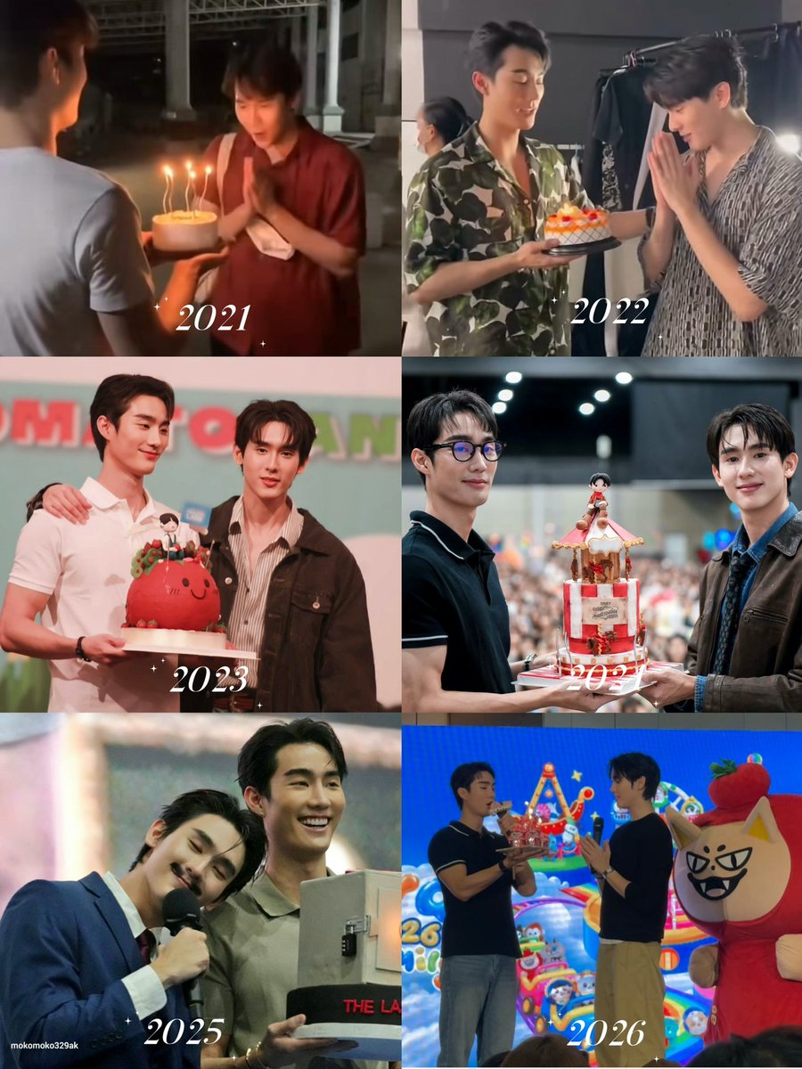 Jewelbb_'s tweet photo. ไม่ว่าจะผ่านไปกี่ปี ตั้งแต่ 2021-2026 คนที่ถือเค้กมา happy birthday ก็ยังเป็นคนเดิม เพิ่มเติมปีนี้มีอ้วมตัวแดง ๆ มาทำให้สมบูรณ์มากยิ่งขึ้น 

🦊 “พวกเรามาสนุกกันอีกเรื่อย ๆ นะ ใครแกล้งบอกได้เสมอโอนมาได้เลยจบให้ได้ทุกเรื่อง”

🦊🍅 “ฟ้อกจะอยู่ตงเน้เป้นฟามสุกห้ายพ่อบุ๊คตลอดปาย รักพ่อบุ๊คที่สุดในจักรยานนนนน”

KASIBOOK 30 YOUNG JAEW
#KasibookChapter30Begins