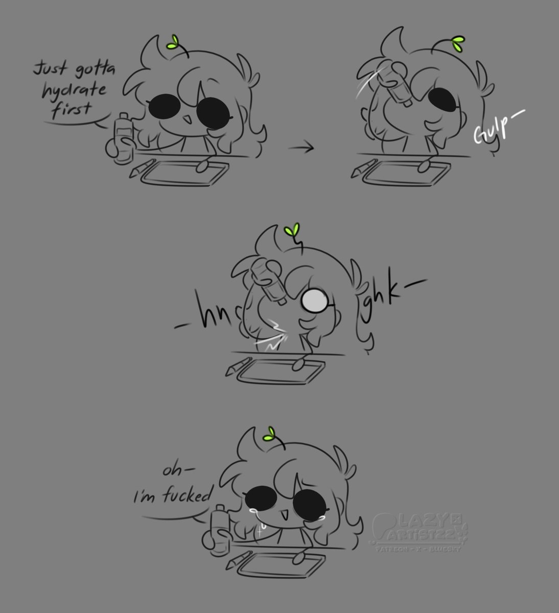 Lazyartistzz's tweet photo. Sore Throat = Sickness the next day 🌱 https://t.co/6dsax1cKVL