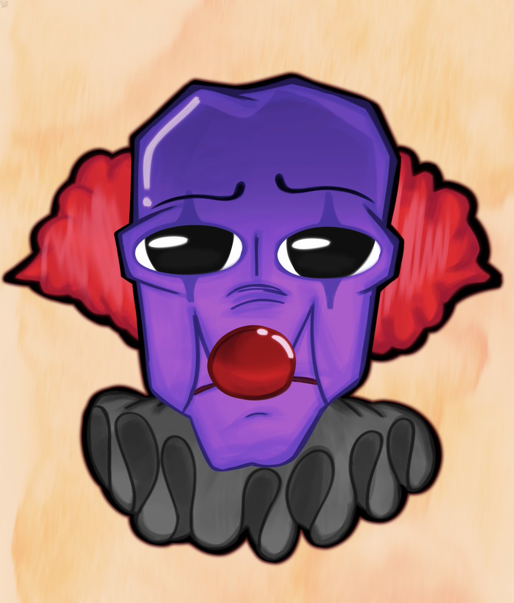AmethystMCXP's tweet photo. "Sorrow Clown" - S.H 
#pillarchase2 #pc2 #aooni #clown https://t.co/vJIcGUfU1H
