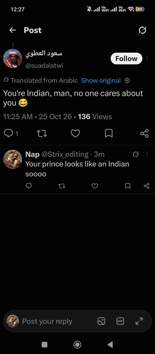 Strix_editing's tweet photo. @Maz_lfc @ZeCo4e You guys and the Emiratis are just straight up racists can't take a joke https://t.co/5kfqEfok7Z