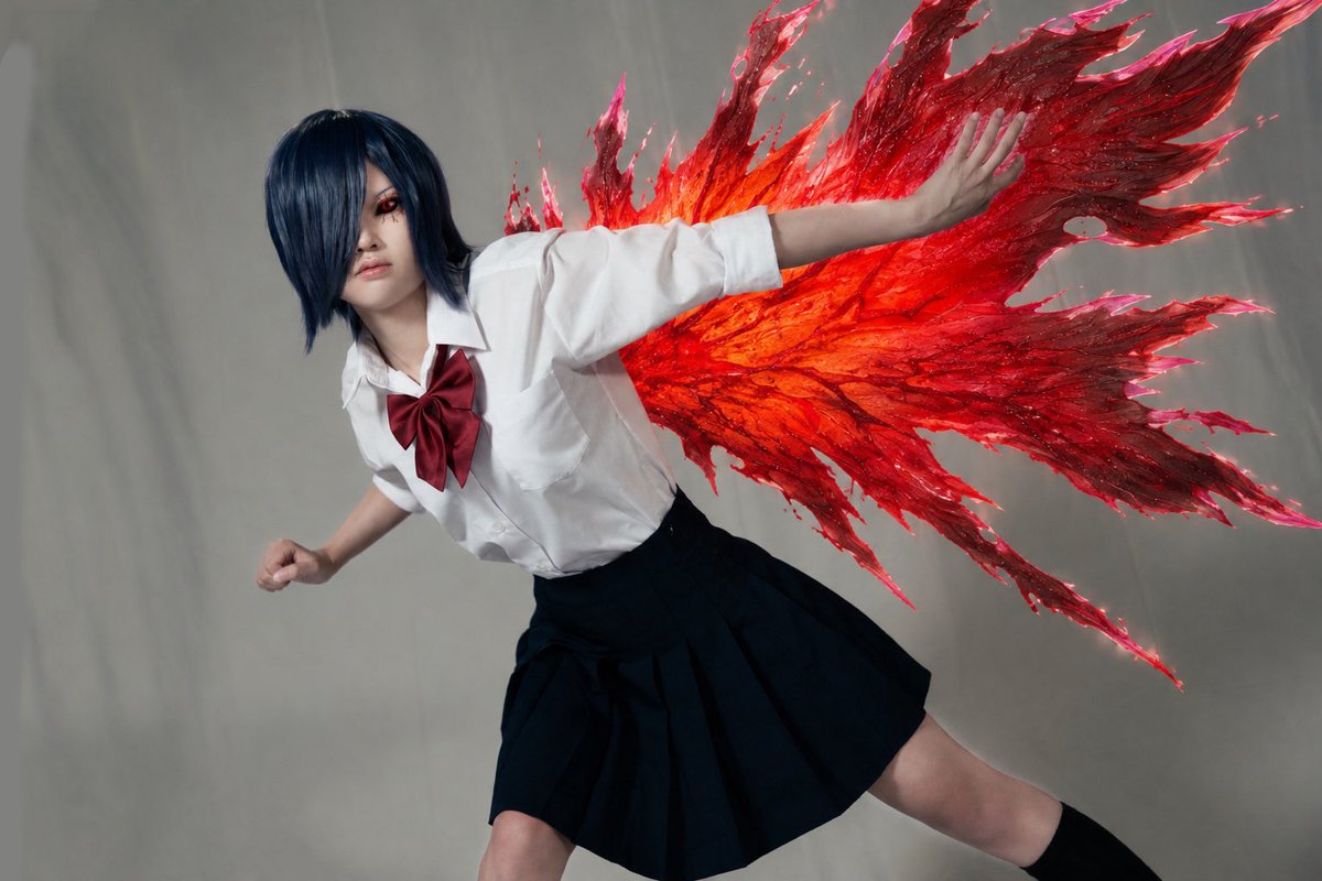 Urumarukun's tweet photo. ⚠︎︎cosplay･赫子AI加工 
【東京喰種】

霧嶋董香:ラビット
Rc type:羽赫

📷:@yukiyanagi89さん

#ハピコス
#yukiyanagi_p https://t.co/Ag3FShhvbM