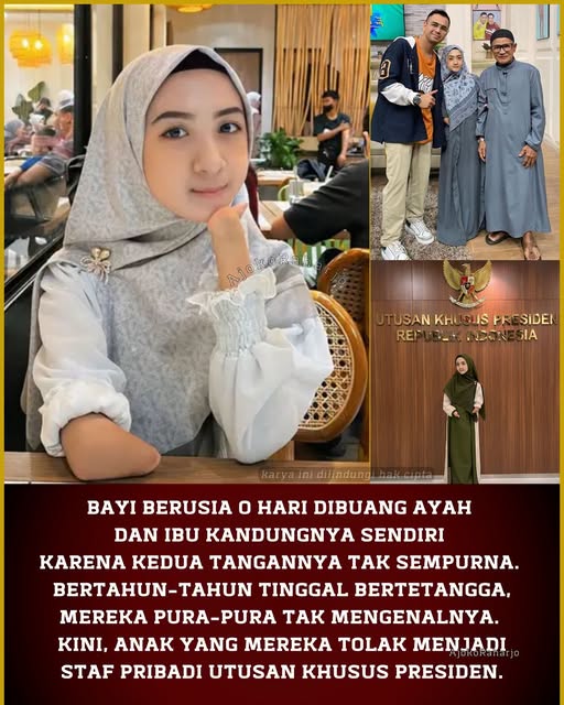 ArisScope's tweet photo. Orang tua kandungnya
melihat kedua tangannya
yang tidak sempurna.
Mereka merasa malu.
Bayi berusia nol hari itu ditinggalkan.
Ditolak oleh ayah dan ibunya sendiri.
Kakek dan nenek dari pihak ibu
mengambil bayi itu.
Membawanya pulang
ke rumah berdinding papan.
Niatus Sholihah tumbuh besar
dan mengira mereka
adalah orang tuanya.
Setiap pagi,
sang kakek memompa balon.
Sejak duduk di bangku SD,
Niatus ikut berjalan keliling kampung.
Ia membantu kakeknya berjualan
gambar dan balon
untuk mencari uang makan.
Di rumah,
Niatus meletakkan
kertas di hadapannya.
Pensil dijepit
di antara bagian tangannya.
Garis pertama melenceng.
Kertas itu kembali robek.
Ia mengambil kertas lain.
Pensil kembali bergerak.
Lama-kelamaan,
ia mahir melukis.
Ia juga menguasai
lukisan henna pernikahan
di tangan orang lain.
Saat beranjak remaja,
Niatus membuka Kartu Keluarga.
Matanya berhenti pada satu kolom.
Status hubungan: "Cucu".
Ia membaca tulisan itu sekali lagi.
Namanya tercantum di sana.
Bukan sebagai anak.
Orang tua kandungnya
ternyata masih hidup.
Rumah mereka sangat dekat.
Bahkan bertetangga sendiri.
Selama bertahun-tahun,
mereka berpapasan
di lingkungan yang sama.
Niatus tak tahu siapa mereka.
Mereka pun berpura-pura
tak mengenalnya.
Niatus menangis.
Ia mengusap wajahnya.
Buku pelajaran kembali terbuka.
Halaman demi halaman dibacanya.
Universitas PGRI Semarang
memberinya kesempatan melalui
Beasiswa KIP-Kuliah.
Gadis yang dulu dibuang
di Bondowoso
kini kuliah
di jurusan PGPAUD.
Hasil kerja kerasnya
tak berhenti di bangku kuliah.
Ia merenovasi rumah kakek dan
nenek yang membesarkannya.
Ia juga membiayai mereka berdua
untuk menunaikan ibadah umrah.
Kini, Niatus secara resmi direkrut
menjadi staf pribadi
dalam lingkup tugas
Utusan Khusus Presiden
Bidang Generasi Muda dan Pekerja Seni.
_
Orang tua kandungnya
membuangnya karena malu.
Dunia menjemputnya
dengan rasa hormat.
_
by AJRaharjo