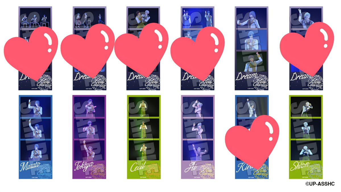 KAMUI_TRADE's tweet photo. 【譲渡】うたプリ ASSBE LOVE　MUSIC DREAM

譲
真斗、トキヤ、レン、藍、ナギ★、大和、シオン

求
定価+送料

■缶バッジ 4～5&amp;ステッカー 1のセット
■ランダムのため偏りがある可能性有
■重複含めたお譲り
■★引取必須
■特典お付けしてません

予約済
ご検討いただけますと幸いです https://t.co/gNCgDa49ig