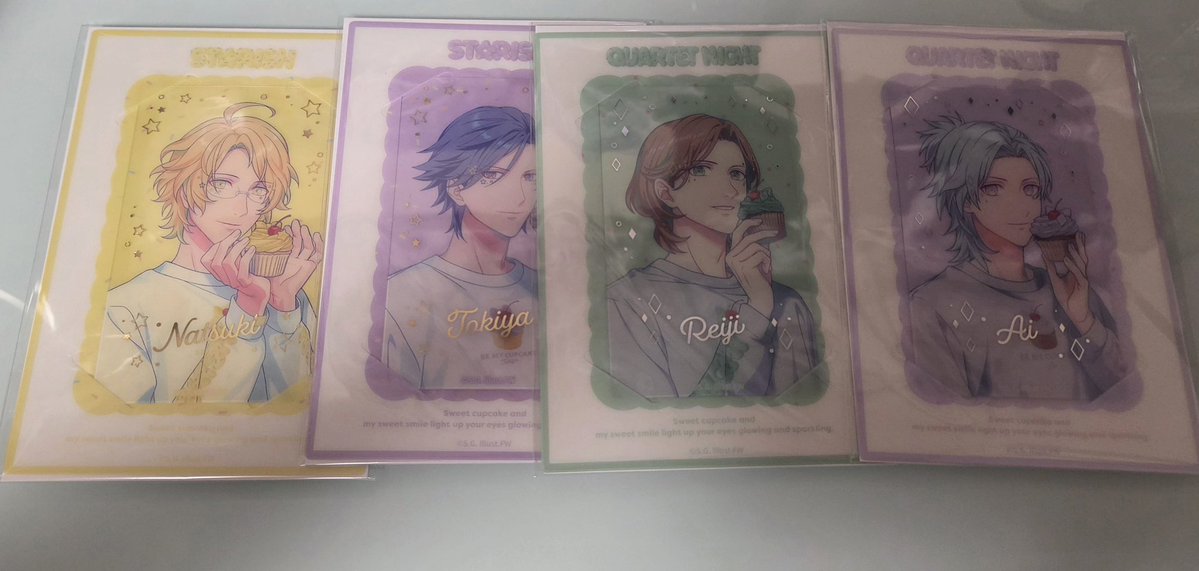 KAMUI_TRADE's tweet photo. 【交換】うたプリ BGS BE MY CUPCAKE BMC
缶バッジ　ビジュカ

譲
SP スペシャル レア
N ノーマル
音也、真斗、那月、トキヤ、レン、翔、セシル、嶺二、藍、カミュ

求
同種 蘭丸

郵送希望
ご検討お願いいたします https://t.co/kcpEUn1Mfs