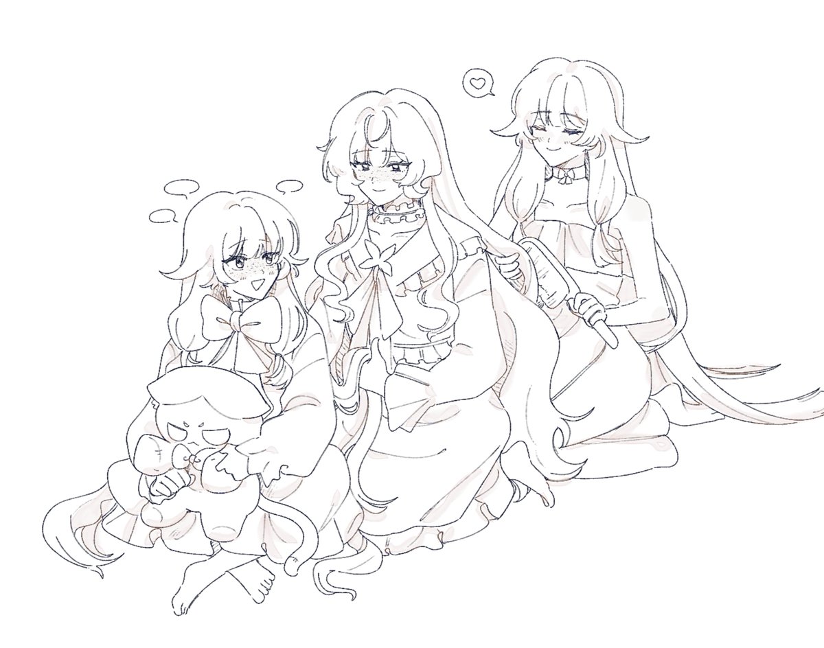 10th83_07's tweet photo. snbn comm let's brush hair with mama https://t.co/tUExuSwRUQ