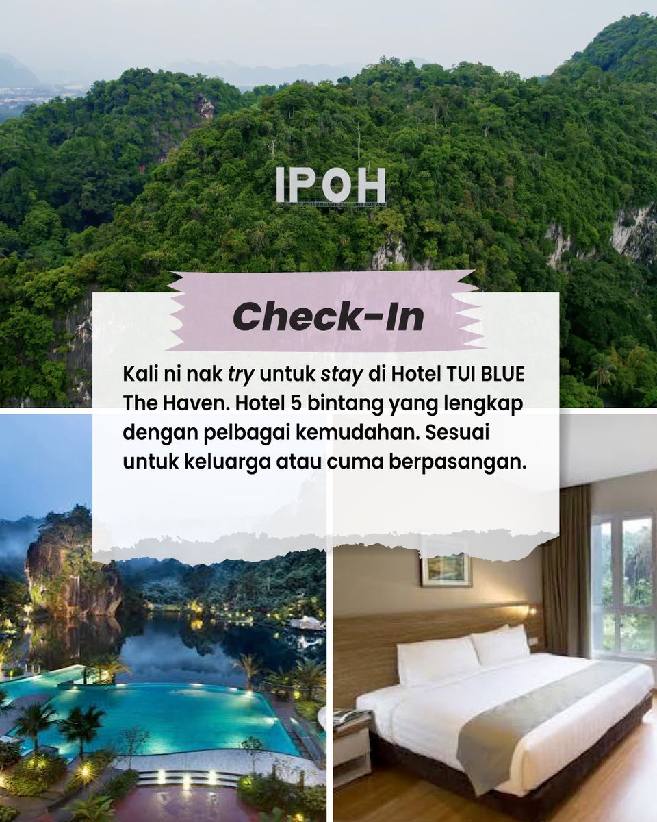 plus2u's tweet photo. Yahooo cuti long weekend untuk warga Selangor minggu ni! Dah ada plan nak ke mana? Kalau belum.. jom la kita roadtrip ke Ipoh dengan itinerary 3 hari 2 malam yang dah siap susun untuk korang ni! https://t.co/6ch5ndT1ot