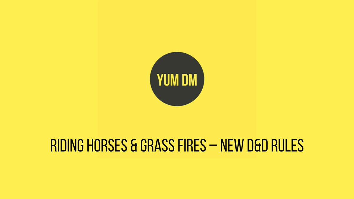 yum_dm's tweet photo. A new blog post: some guiding rules for handling buying horses and grass fires - simple and #OldSchoolGaming. 
https://t.co/J0VLJpvN0r

#DnD #DungeonsAndDragons #TTRPG https://t.co/hTMszcM0mU