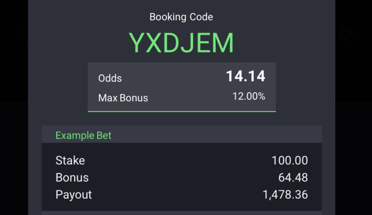 Firepunts's tweet photo. TIPS ON SPORTYBET 🔥

3 odds >> MBAZEC

14 odds >> YXDJEM

TL CHANNEL> https://t.co/DXNE42YDmz

WhatsApp channel> https://t.co/mDGAvPzhmO

BOOM LUCK 🍀 

Bet responsibly.

@Mrbankstips @TalentedFBG @_kennyblaze1391 @DoctorBet https://t.co/Z1Vqy7kkA0