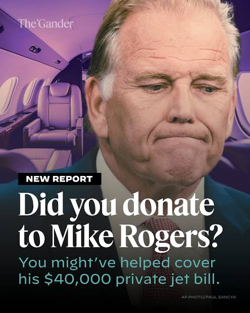 Willie_jackson_'s tweet photo. You can’t afford gas, but Mike Rogers spent $100K of campaign cash on private jets, a Miami car service, and BMW repairs. ✈️🚗 This is how the rich play politics—on your dime. Pure, unadulterated grift. #MikeRogers #CampaignFinance https://t.co/Nk2hRtc493