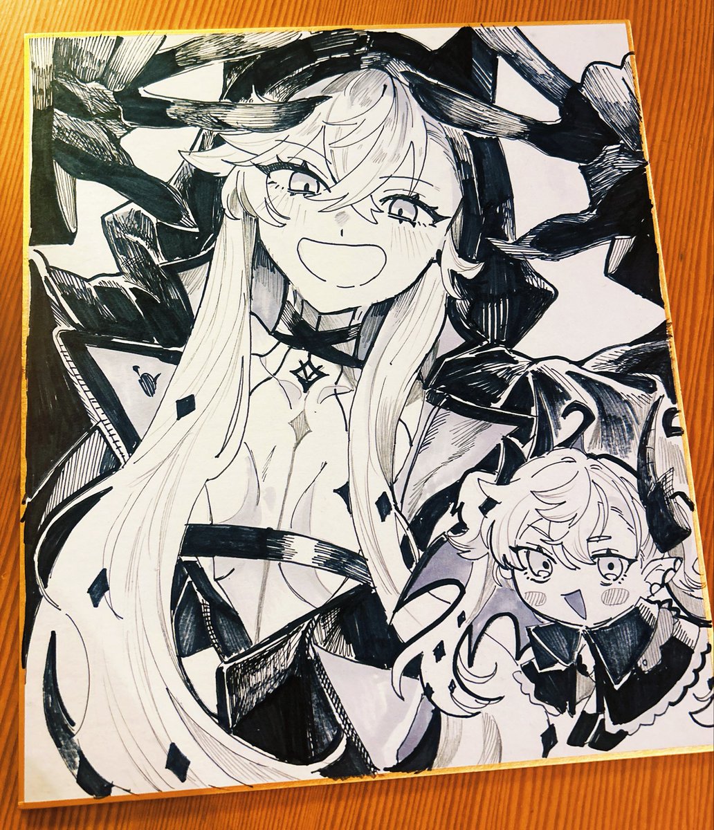 kuriimu0203's tweet photo. 色紙リリス✨️ https://t.co/PTRbye9h9K