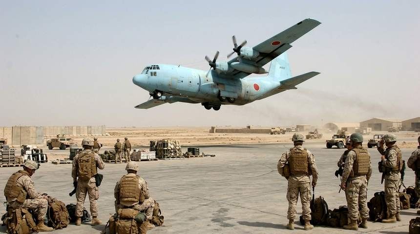 japan_nobunaga's tweet photo. American news networks almost never mention it, but ask any U.S. soldier or Marine who flew into Baghdad between 2004 and 2008 about the sky-blue Japanese C-130s.

During the height of the Iraq War, roads around Baghdad were packed with roadside bombs. Every time U.S. troops moved by truck convoy, young Americans died. They desperately needed air transport.

Japan's constitution forbade its military from firing a single bullet in offensive combat. Critics said Japan would stay home.

Instead, the Japan Air Self-Defense Force sent its C-130H Hercules transport crews straight into the fire.

Why did the Japanese paint their cargo planes pale sky-blue? Because insurgent snipers and shoulder-fired missile teams were waiting around Baghdad International Airport. Since the Japanese crews carried no offensive weapons, they painted their planes the exact color of the desert sky so gunners on the ground could not lock onto them with the naked eye.

To dodge surface-to-air missiles, those Japanese pilots flew directly over the airfield at high altitude, chopped the throttle, and dove straight down in a violent corkscrew spiral onto the tarmac.

For four years and nine months, Japan's blue C-130s flew 821 mission days. They carried 673 tons of supplies and transported 46,500 U.S. and coalition troops safely out of harm's way without losing a single life.

American GIs called them the Baghdad Express.

A warrior does not need to fire a rifle to save his friend. Sometimes he just needs to paint his wings the color of the sky and dive into the storm.