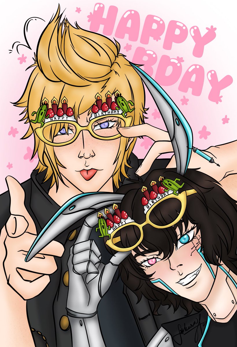SakuraAO_VT's tweet photo. So happy to be able to share my birthday with our most precious boy, Prompto✨

Happy Birthday to you… to us! 🎉

#HBDprompto #プロンプト誕生日2026 #PromptoArgentum #FF15 #FFXV https://t.co/nuT5rHAo4k