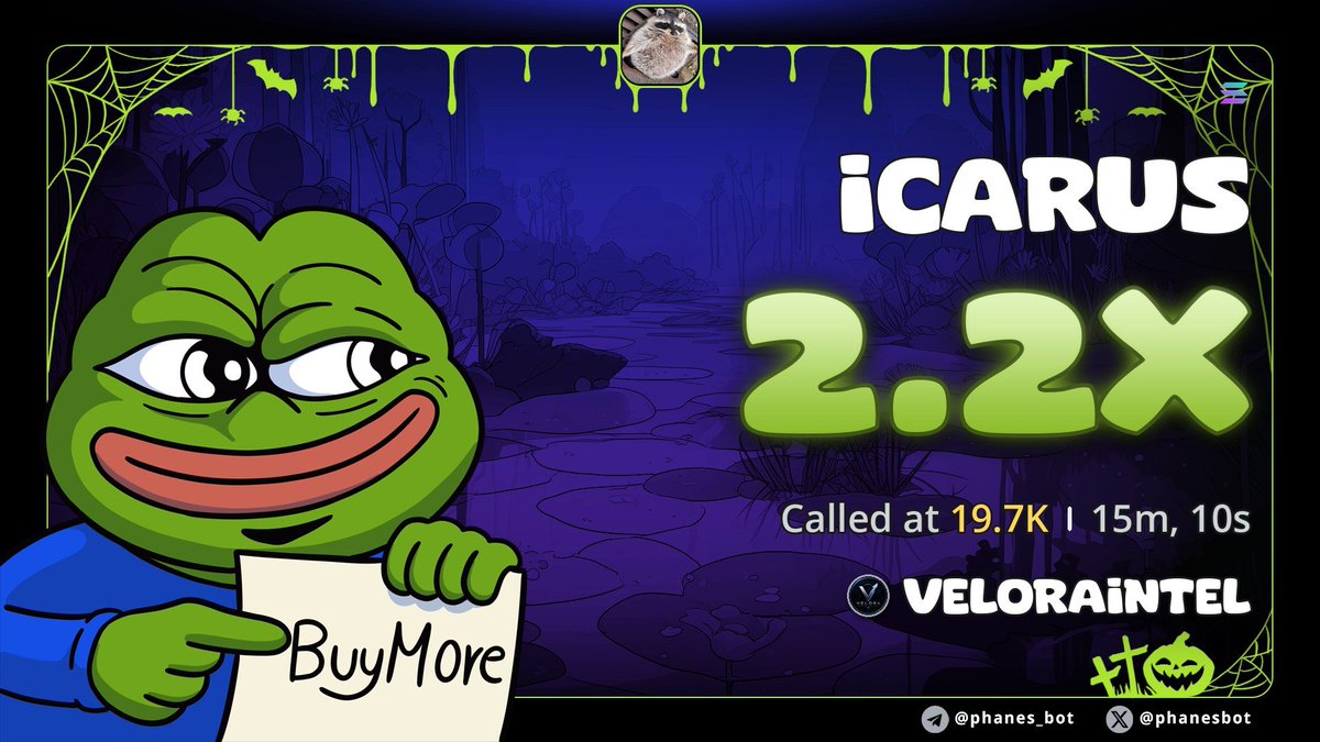 VELORA_GEMS's tweet photo. 2x up on $ICARUS

CA;
EWdT7ebn7s5aoy3KVVa2tdjfLW4vgkkpBzANia4zpump https://t.co/0TfaXGaRLj