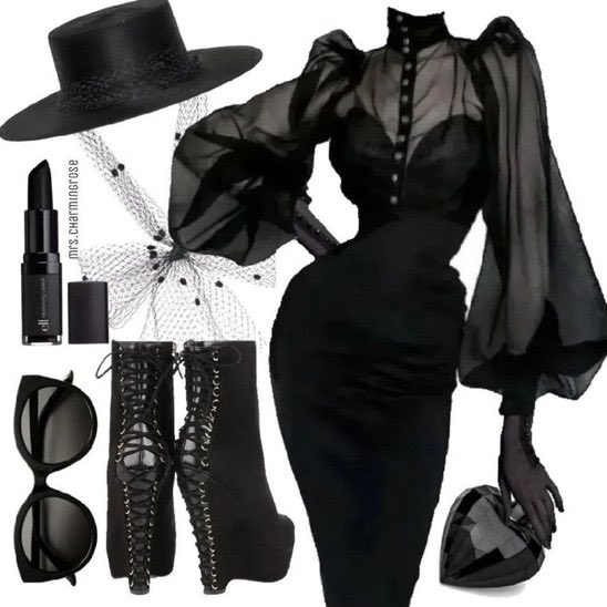crimsonheirloom's tweet photo. dark gothic glamour with corsets, sheer sleeves, and statement boots https://t.co/9R21IAgOEh