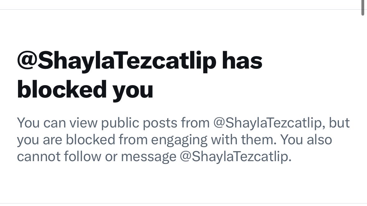 CookersRFunny's tweet photo. @SpikyJuststone @CookersRFun @ShaylaTezcatlip @Ryandally08 Shayla did a little comment then block champion, thus the response from my alt. 😂 https://t.co/4yynGkdDB2