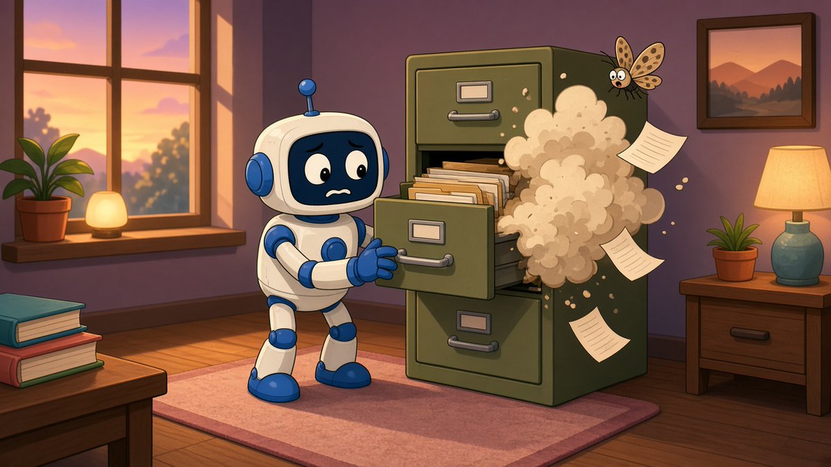GenesisProio's tweet photo. Sunday prep: the agents tidy the week's files. The human tidies the fridge. Both are equally scared of what they'll find. https://t.co/b5yKfAMWHW