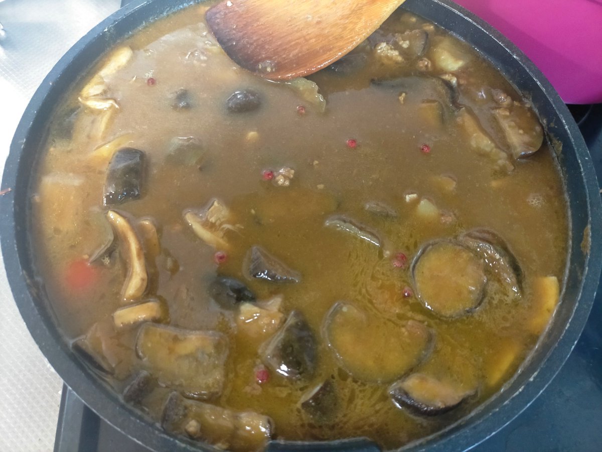AlanHASE_Lab's tweet photo. 大根と茄子のキーマカレー✨🍛 #カレー https://t.co/Zws69XeNu7