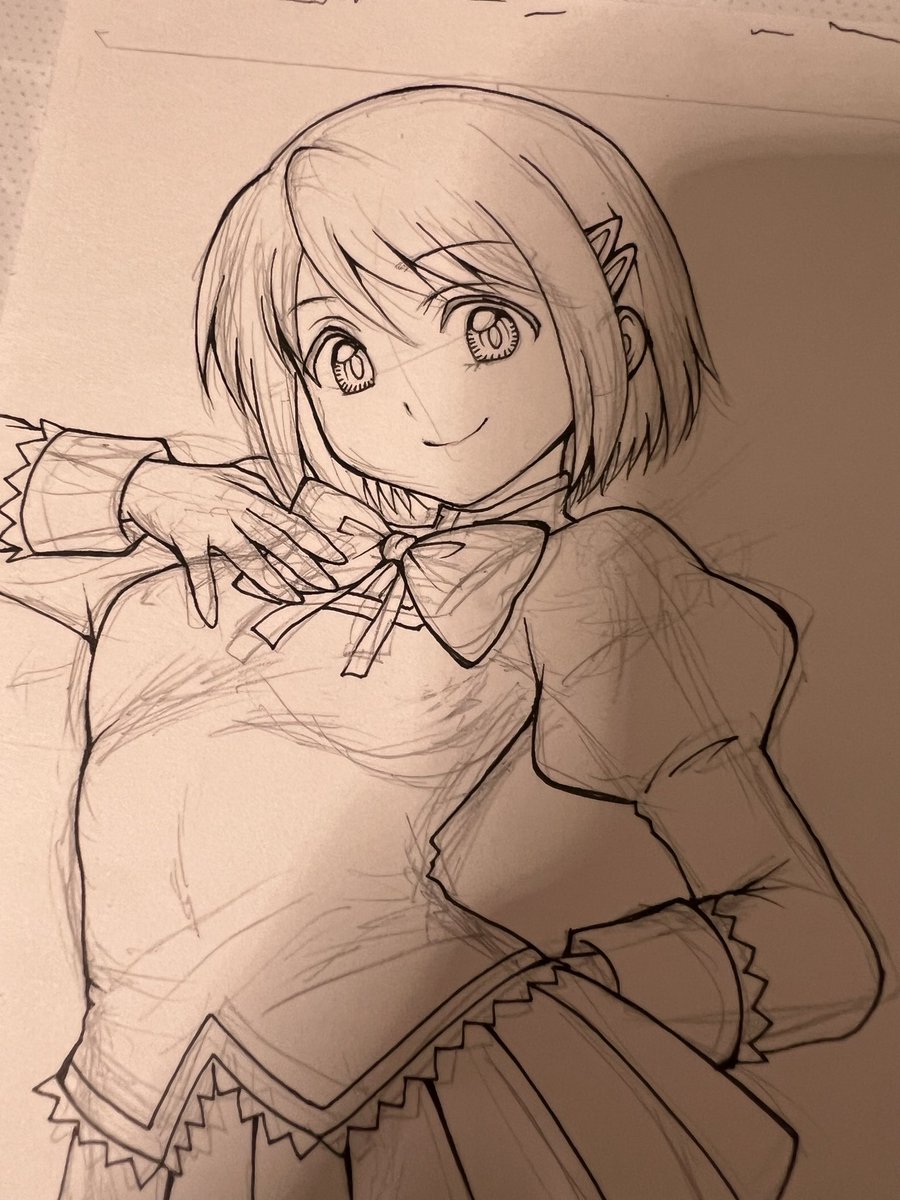 meow_nyanko_tan's tweet photo. さやか！

今日はこちらと他の作品手掛けています

はがきサイズの美樹さやか https://t.co/PUwGk8IFnN