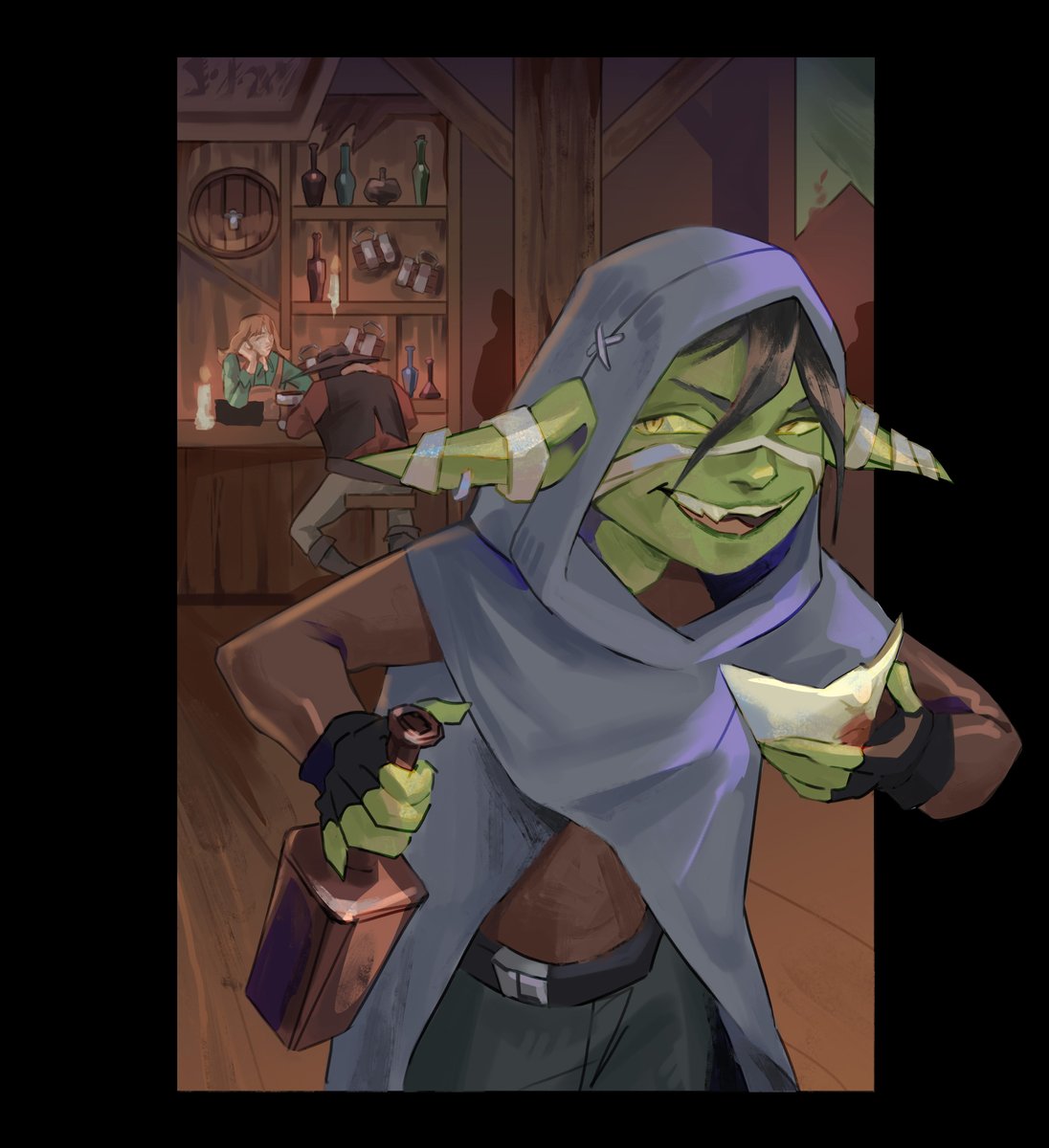 per_stress's tweet photo. Removing AI from your feed with Mighty Nein 🍭

#mightynein #criticalrolefanart #fjord #jester #nott https://t.co/goR0TxcG1X