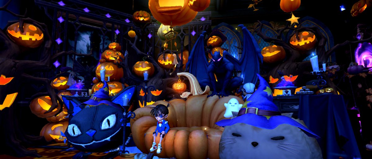 m0430chocolate's tweet photo. 今年の家具もちょろっと追加してハロウィン部屋とりあえず完成。
来年使えそうな大きい家具来たらいよいよお引越しかな🐱 https://t.co/rOjutGmFI3