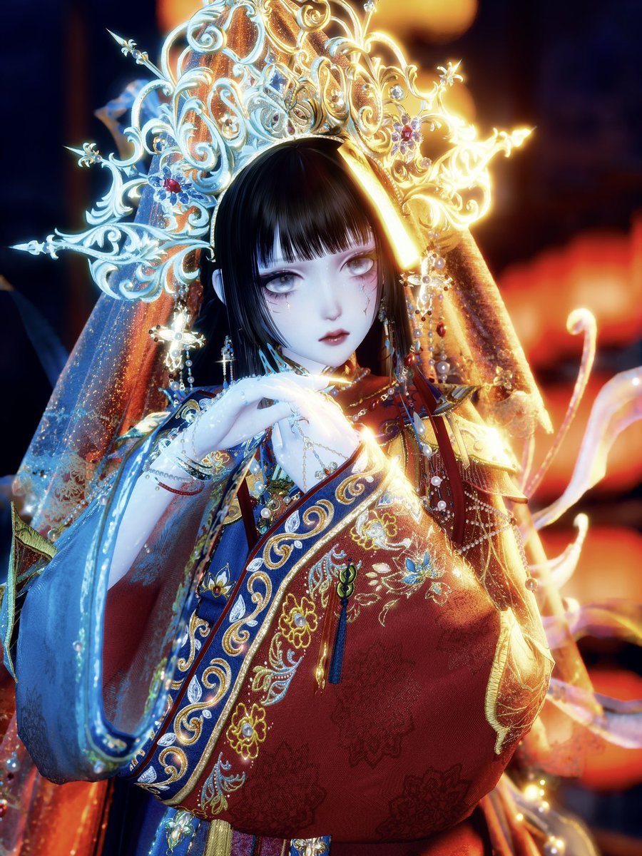 magnoliaatea's tweet photo. The outfit I made was inspired by a Chinese ghost bride!

Outfit Code: 7clLstSZ2lu

#InfinityNikki #インフィニティニキ #無限暖暖 #인피니티니키 #infinitynikkitwt https://t.co/cyFV0DDzP0
