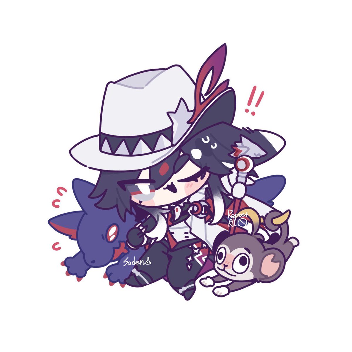 saden_meow's tweet photo. 🐺🐒🍌 https://t.co/425juaB51G