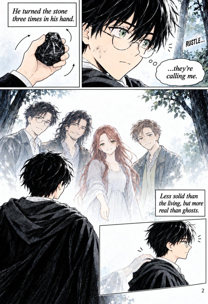 Thanhbinhtxt's tweet photo. The Elder Wand changes allegiance through defeat, not simply death. Disarming its master can be enough. Killing them doesn’t guarantee its loyalty.
Harry will still win the final battle, with Dracaena’s spirit by his side, giving him the strength to fight on.
#malfoid #harrypotter #DraconiaMalfoid