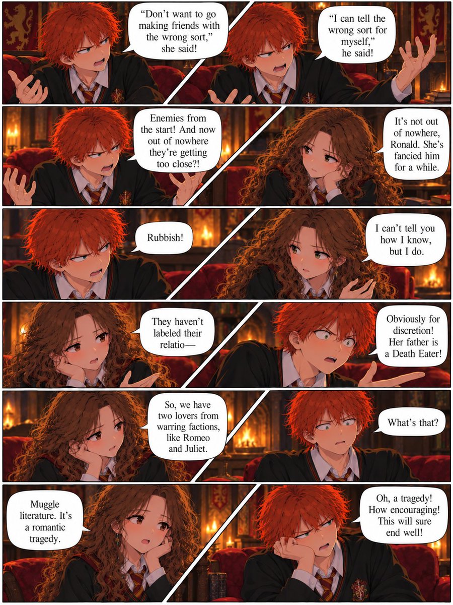 da_pacem's tweet photo. And here is round 4 of my #malfoid scenario. This one has 3 strips, instead of 2. Ron has quite a bit to say.
Planning more.
#malfoid #Malfoy #HarryPotter https://t.co/ClZrGKXHw7