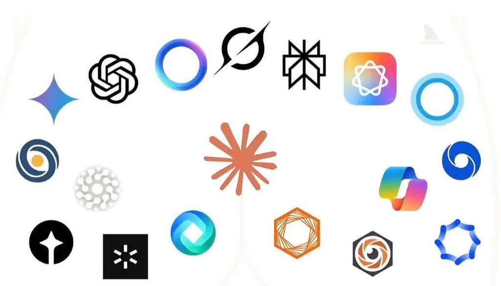 0x_ZeroSeven's tweet photo. 为什么所有的AI公司logo
都长的像P眼 ！？😳 https://t.co/QdMR6WqODo