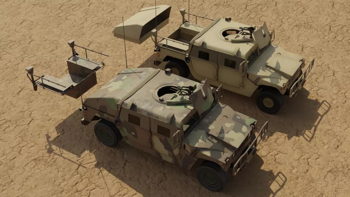 studiolabdev's tweet photo. Military Hummer 3D model $20.  Perfect for simulations, film and video games.  Available for purchase here:
https://t.co/KZ10ZUqhVx

#UE5 #Unreal #Blender #Gamedev #Videogame #unity #cgtrader https://t.co/ofXOwElxVR
