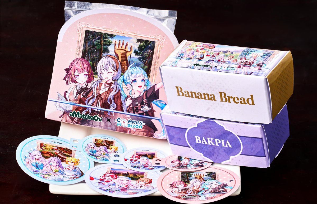Hitori_Explorer's tweet photo. Amatchachi x Hololive collab merch
#Compasshorizon #Amatchachi https://t.co/U0J9VpNZM9