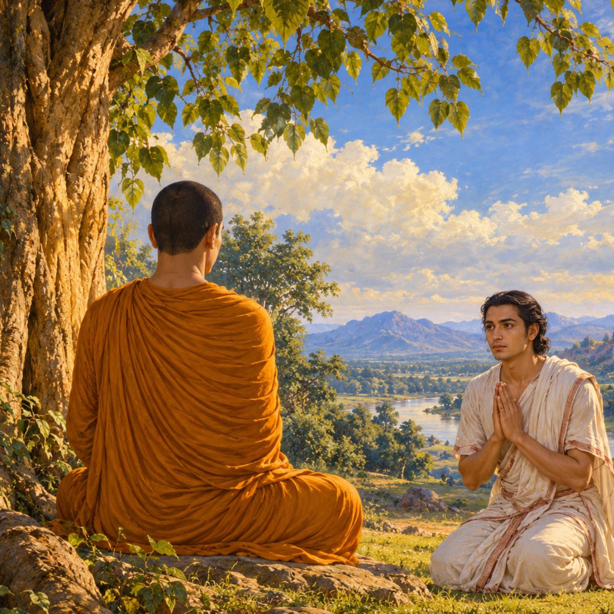 Syphon777's tweet photo. Ye dhammā hetuppabhavā
tesaṃ hetuṃ Tathāgato āha
tesañca yo nirodho
evaṃvādī Mahāsamaṇo

Those dharmas which arise from a cause, the Tathāgata has declared their cause, and that which is the cessation of them. Thus the great śramaṇa has taught.
☸️🪷♥️ https://t.co/yNFLblHvFN