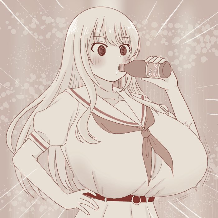hello_hamaguri's tweet photo. 栄養ドリンクをコクコク飲んで全部栄養が胸に溜まってきちゃう淡ちゃんをどうか……
#odaibako_hello_hamaguri https://t.co/FIaj7GgK5J

どうして...

#咲 https://t.co/KbzlwO51zg