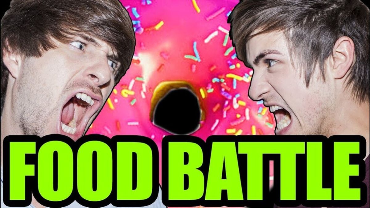 jammonanza's tweet photo. Haven't read Armageddon but it's so funny to hear they're supposedly gonna be doing Civil War 3 with Iron Man being the leader of one side AGAIN

It's reminding me of those annual Smosh Food Battle videos where Ian picks the pink frosted sprinkled donut every year https://t.co/jWNe8DKzke