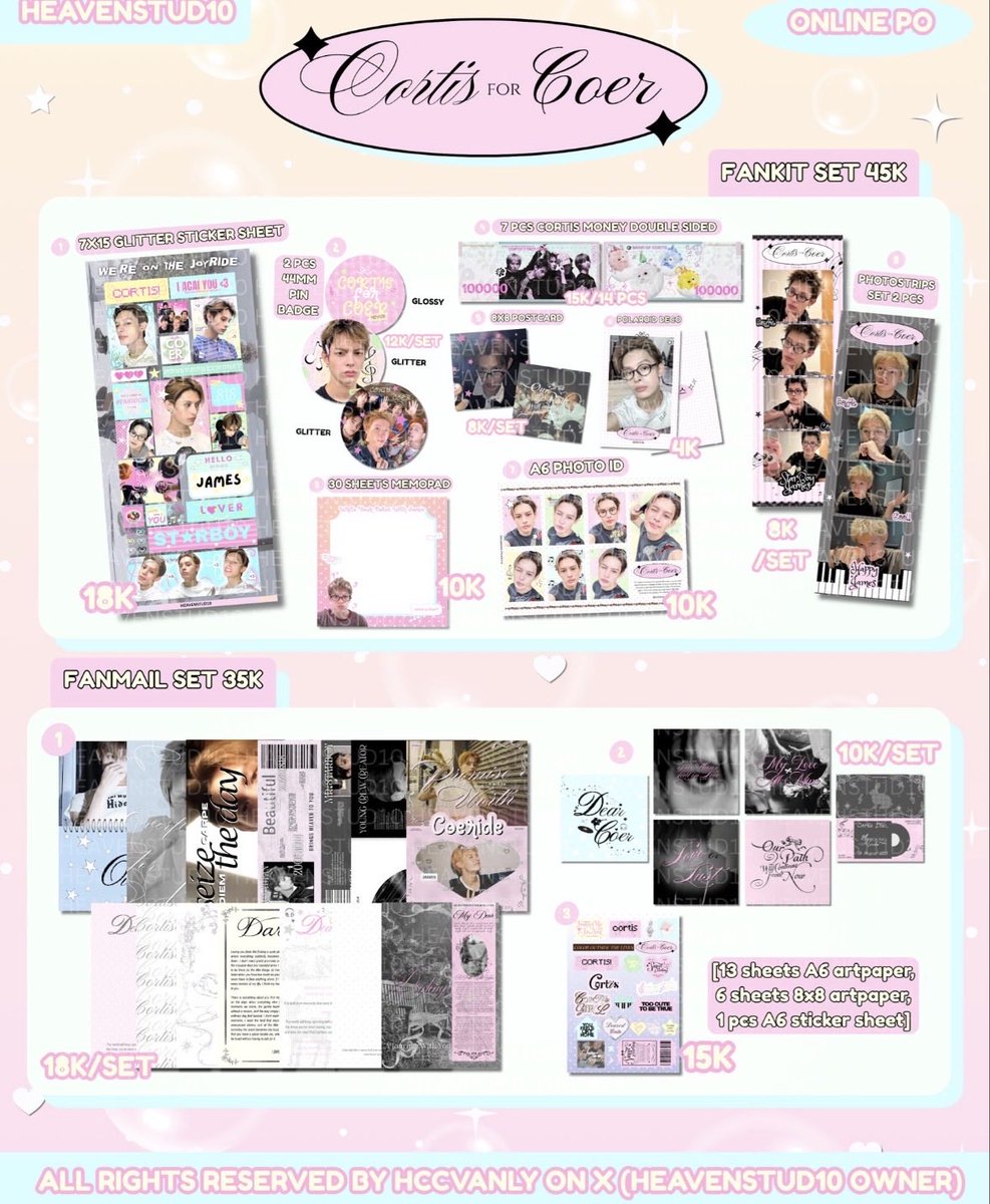hosh1moshi's tweet photo. @vampheeoc james + juhoon fankit set,fanmail set https://t.co/ODvO1ol6FB