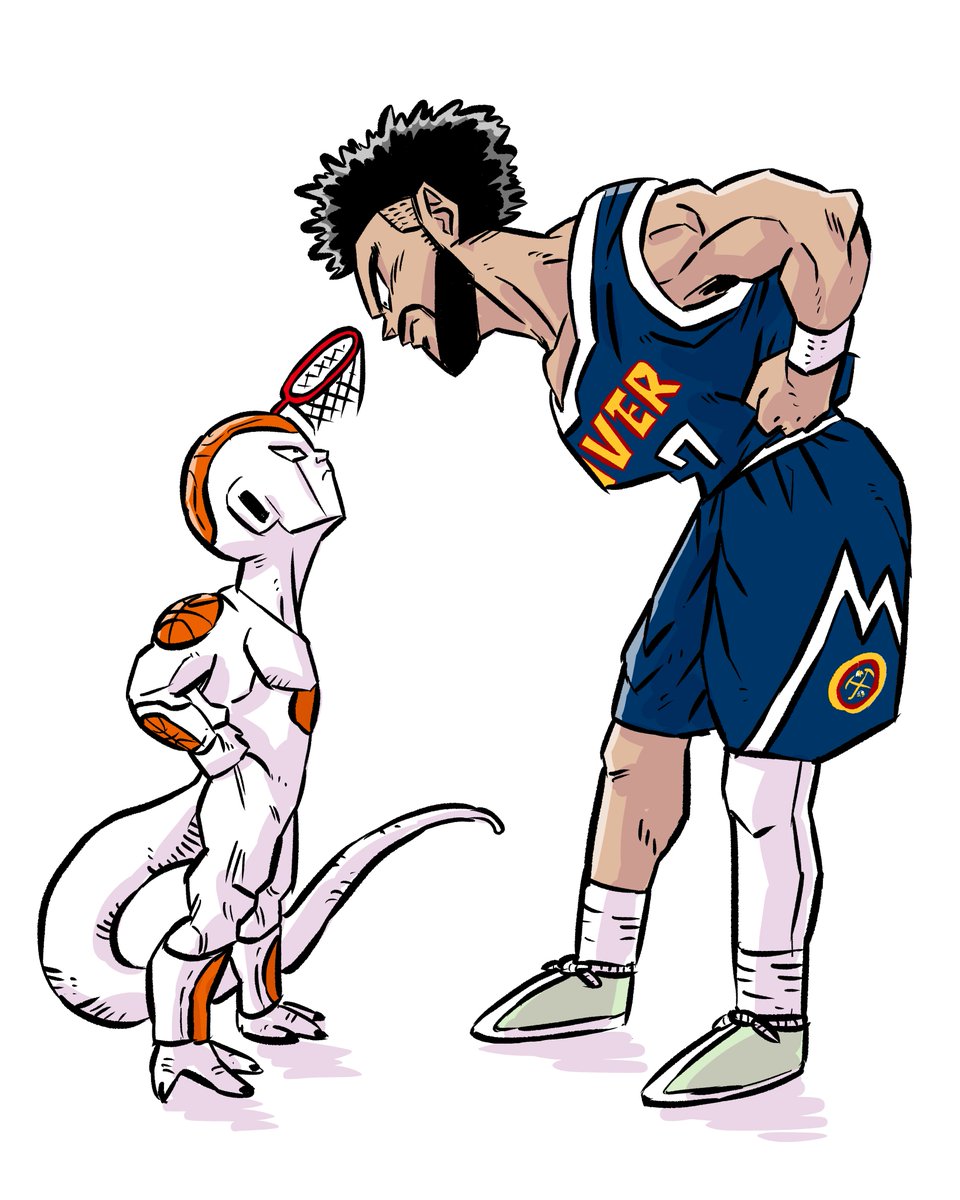 luckymong1's tweet photo. Jamal Murray vs. RIM 💥
#nuggets #dbz https://t.co/P854Nq28jo