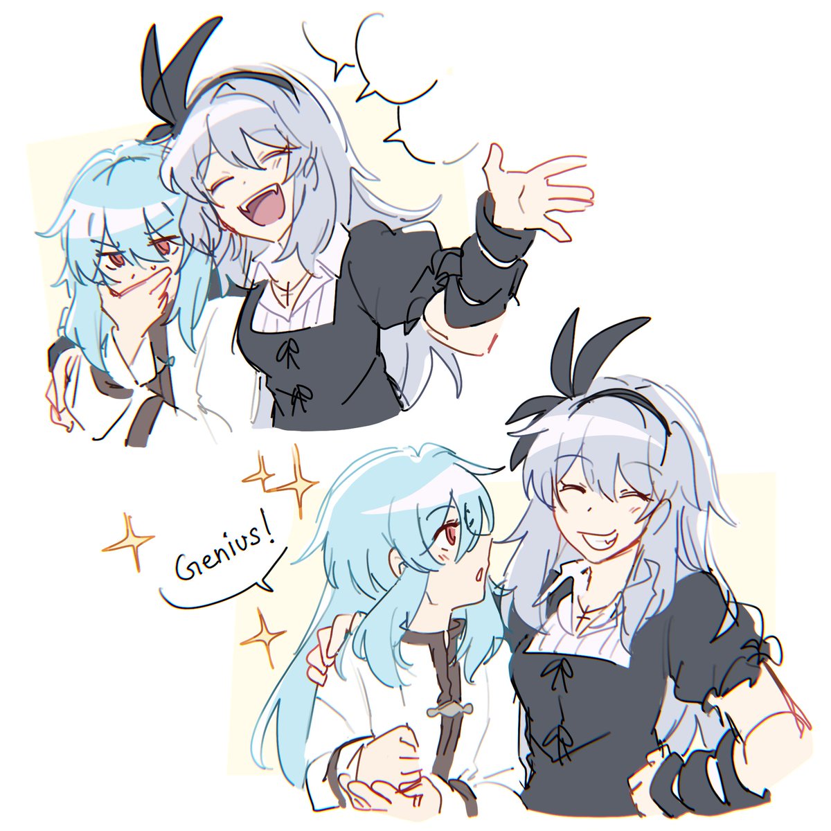 shiro_norako's tweet photo. I think they'd get along well
#転スラ https://t.co/RhTQfeviQl