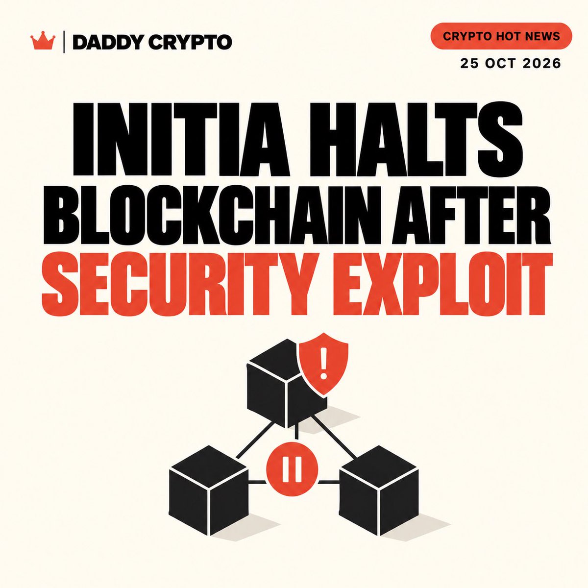 daddycryptonht's tweet photo. 🚨 $2.7 MILLION MOVED OUT. AN ENTIRE BLOCKCHAIN HALTED.

Initia’s security incident raises a bigger question: how can interconnected blockchain networks prevent one vulnerability from disrupting an entire ecosystem?

$INIT #CryptoSecurity #Blockchain https://t.co/cSxt86BW2E