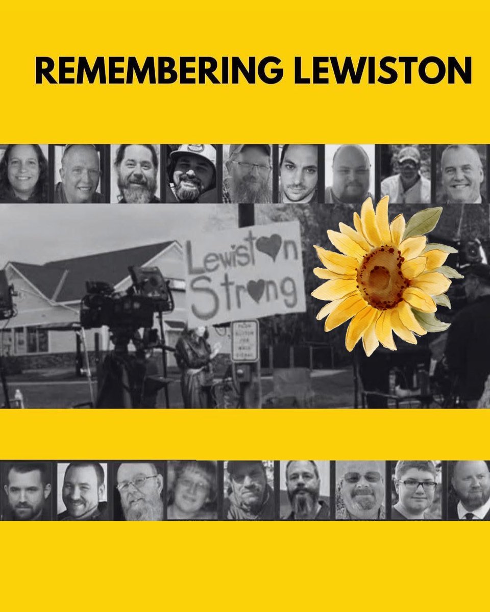 ChangeTheRef's tweet photo. Three years ago today, a gunman killed 18 people and injured 13 others in a shooting rampage in Lewiston, Maine. 

We are thinking of the Lewiston community today and everyday. https://t.co/0j6CxJue1U