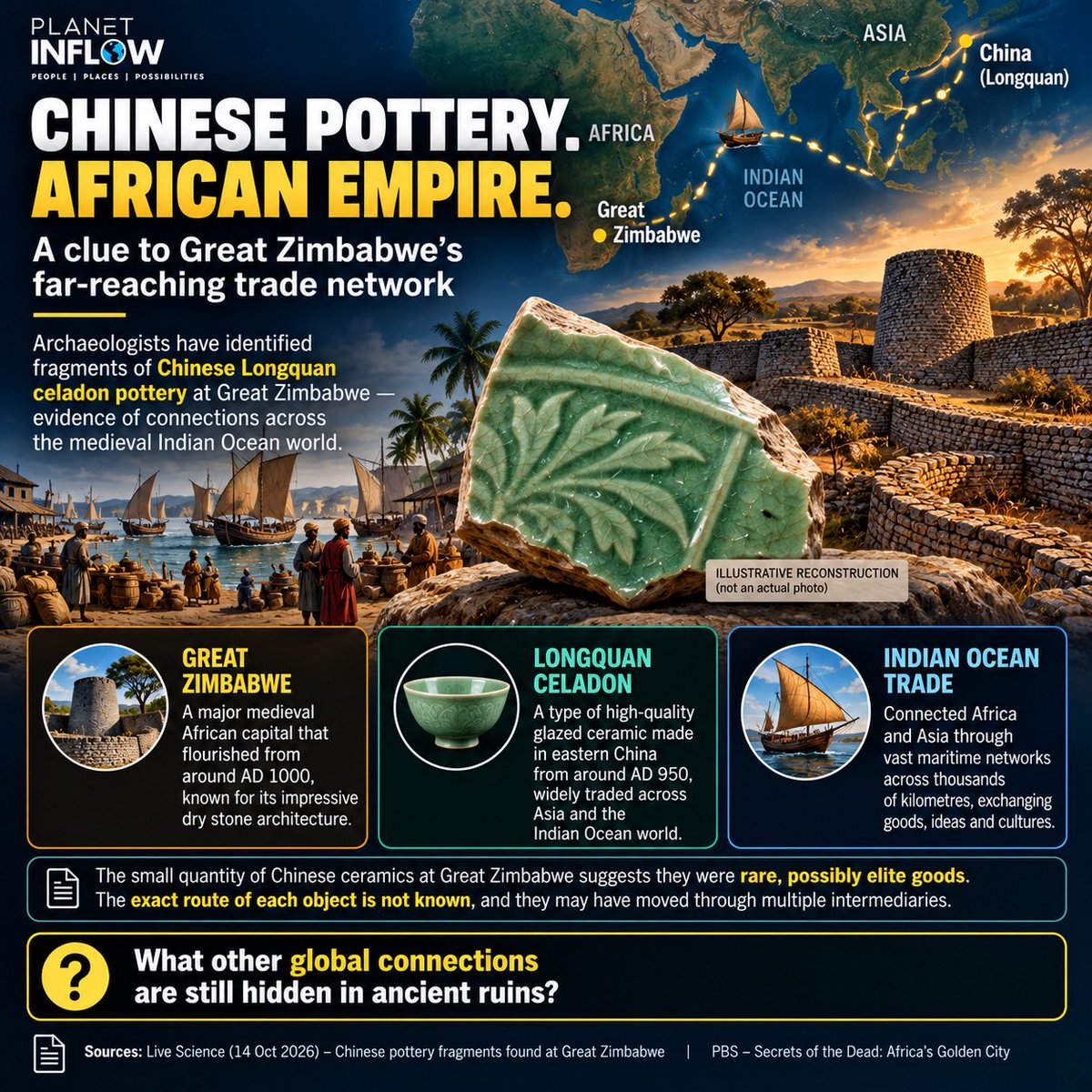 PlanetInflow's tweet photo. Chinese pottery in an African kingdom! https://t.co/o4JDsi4wt7