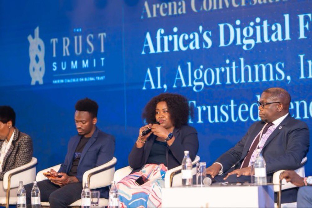 pthigo's tweet photo. Africa’s Digital Future: Protecting Our Shared Reality

Privileged to have moderated an insightful conversation on Africa’s Digital Futures at the just-concluded Trust Summit in Nairobi, alongside Geoffrey Odundo of Nation Media Group; Elly Savatia of Signvrse and Terp 360; Dr. Katherine Getao, former CEO of the ICT Authority; Dr. Jason Lane of the University of Illinois System; Mercy Ndegwa of Meta; and Charles Murito of Google.

We explored how platforms, AI, algorithms and digital infrastructure shape what we see, believe and decide, with implications for information integrity, child safety and human agency. Protecting children is a shared responsibility involving technology companies, governments, families, educators and communities, with safety built into the design of products and services. Elly’s demonstration of AI-powered sign-language interpretation also showed how innovation can widen participation when accessibility guides its design.

This marks the beginning of an important conversation on the need to protect our shared reality: our ability to establish facts, engage across differences and make informed decisions together. Sustaining it will require accountable platforms, trusted journalism, digitally capable citizens and practical partnerships that enable Africa’s people to shape technology for public good and human flourishing.

#TheTrustSummit #DigitalTrust #ChildSafety #HumanAgency

@Google @Meta @NationAfrica @KenyaMissionUN @ForeignOfficeKE @SingoeiAKorir @opengovpart