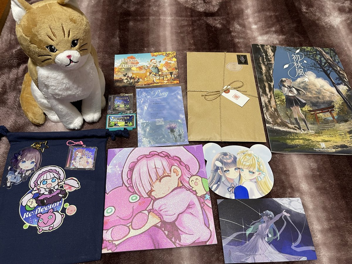 Anis589241's tweet photo. #M3秋2026
戦利品
3回目にもなると行く所決まってきた
今回初めて行ったのは、あいのさん、水瀬リカさん、おくみずきさん、やなぎなぎさん

なぎさんのヌコはぽいぬちゃんと飾るよ https://t.co/fiF3UIItZO