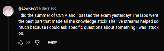 NetworkChuck's tweet photo. The last CCNA summer arc was definitely INSANE and a massive W on getting your CCNA https://t.co/ZF8azdVIFW