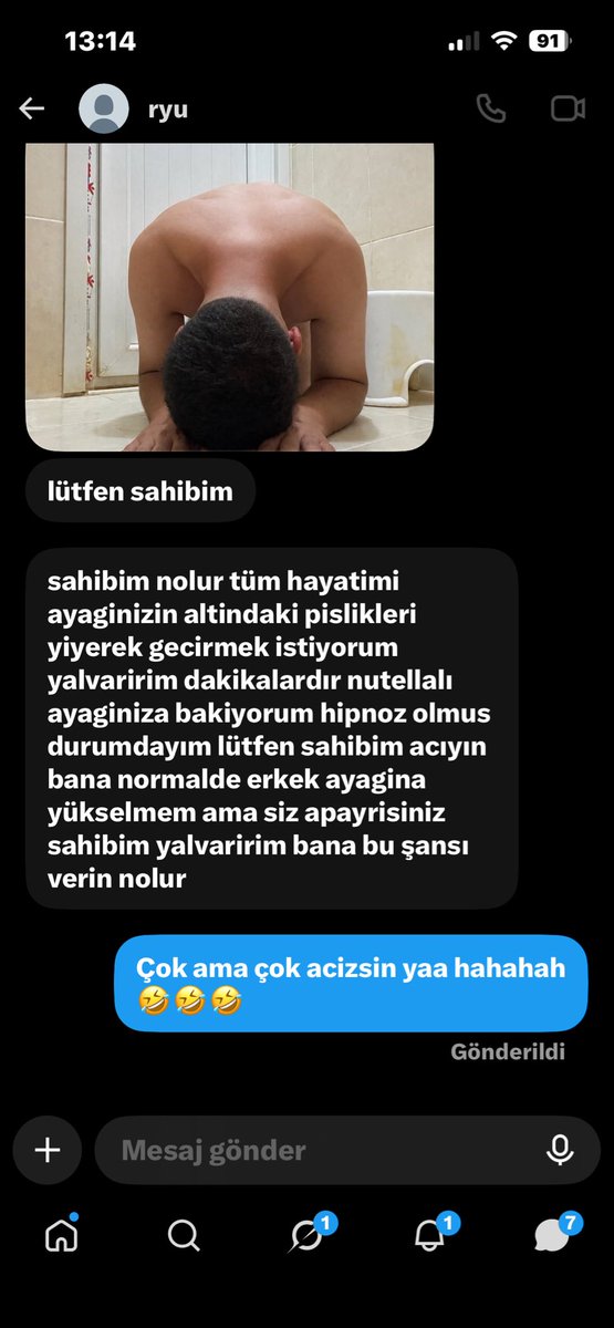 ttabanshow08's tweet photo. PARA İSTEMİYORUM GELİN KÖPEKLER BENİ EĞLENDİRİN 🖕🏻🖕🏻😅  #fendom #ayakfetişi #ayakkölesi #finansalköle #master #köle #sahip #sahibe #alpha #alfa #slave #master https://t.co/cl48YodUAd